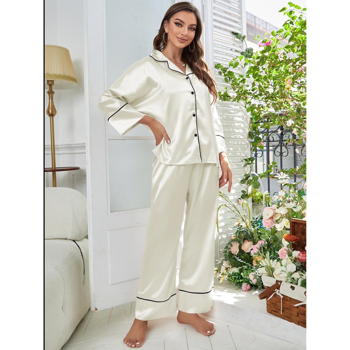 Long Sleeve Pajamas Homewear Suit