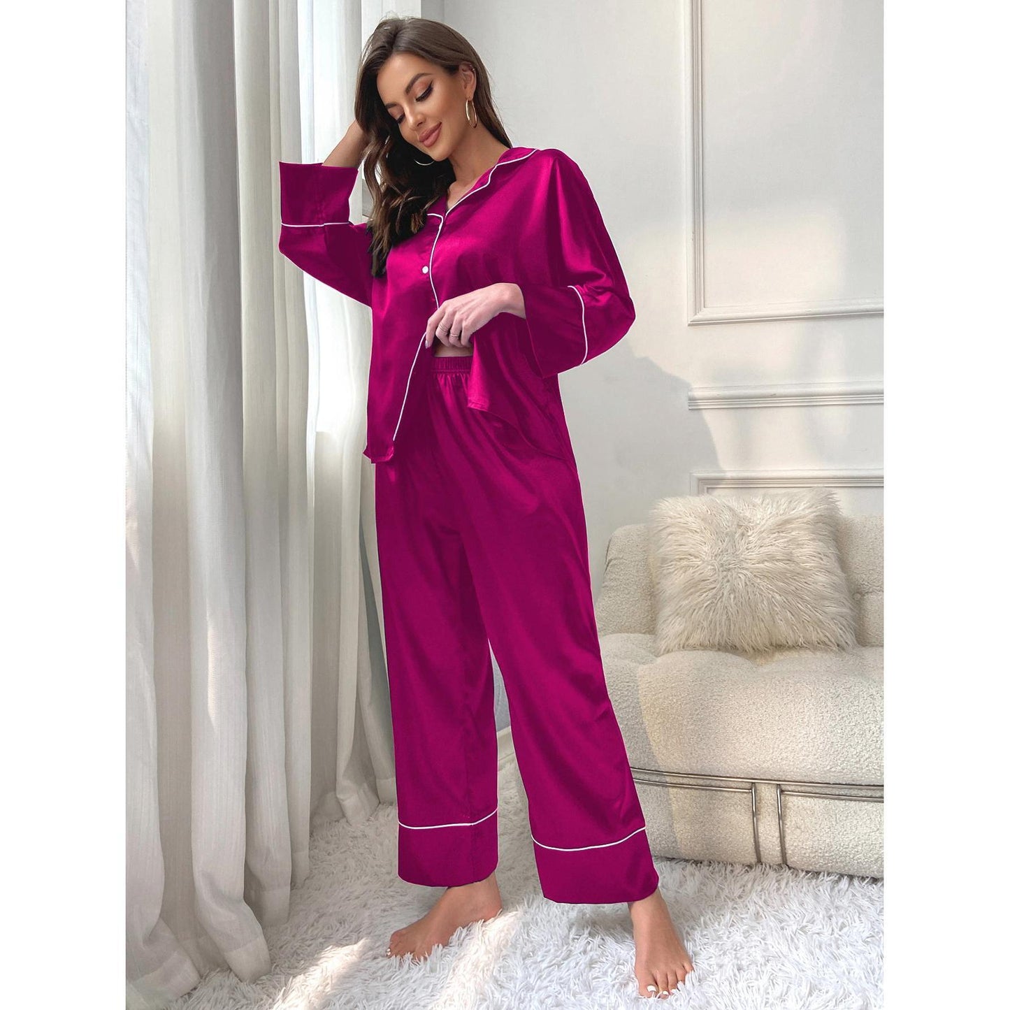 Long Sleeve Pajamas Homewear Suit